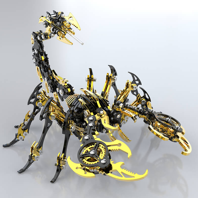 Golittleshop™ 3D Scorpion Black Gold Metal Model Kit - Golittleshop